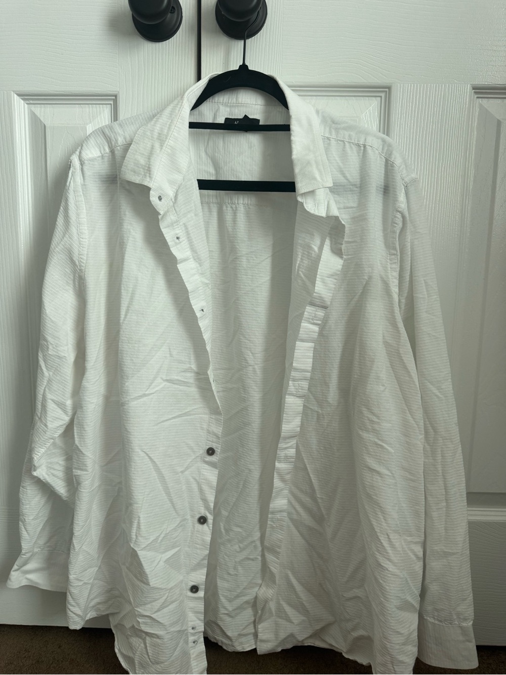 Alfani Men's White Textured Dress Shirt